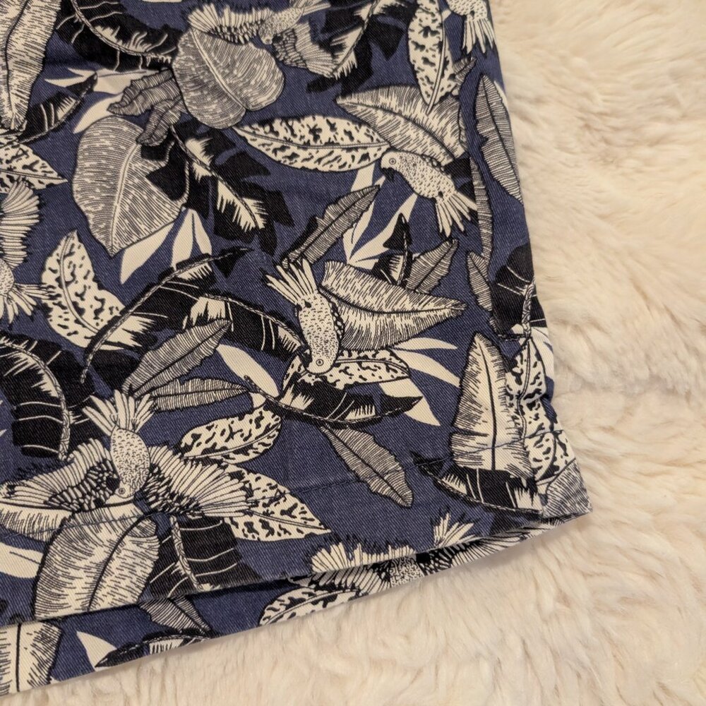 Slate & Stone Men’s Shorts Size 34 Blue Tropical Print Casual Chino - Picture 4 of 7